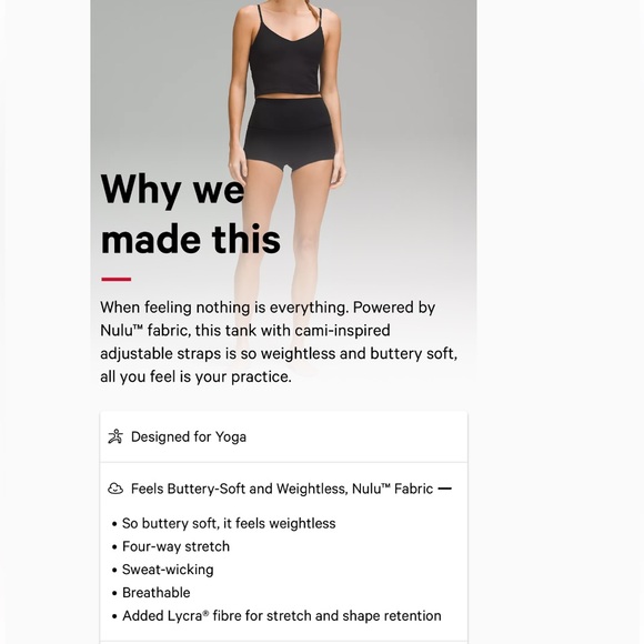 🆕 Lululemon Align Cropped Cami - Picture 8 of 10